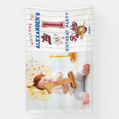 ビッグワン野球新人誕生日歓迎 横断幕 (縦)