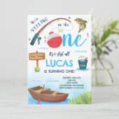 ビッグワン魚釣り1歳招待状 招待状 (スタンド正面)