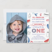 ビッグワン！お誕生日おめでとう！ 招待状 (正面)