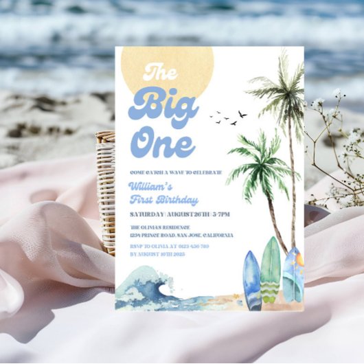 ビッグワン ビーチ 誕生日パーティー 招待状