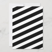 ビッグワン ファーストバースデー モダン フォト ブラック ホワイト 招待状 (裏面)