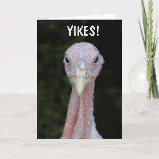 ビッグ不機嫌ターキー カード (正面)