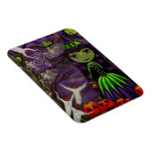 ビッグ不気味アイウィッチこうもりスケルトン幽霊ブー！ マグネット (右側)