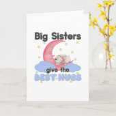 ビッグ与えシスター最高のザハグ – Moon Bunny カード (黄色い花)