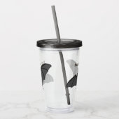 ビッグ吸血鬼こうもり漫画イラストレーション アクリルタンブラー (左)