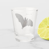 ビッグ吸血鬼こうもり漫画イラストレーション ショットグラス (裏面)