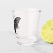 ビッグ吸血鬼こうもり漫画イラストレーション ショットグラス (右)