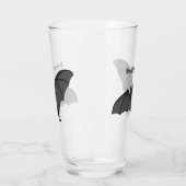 ビッグ吸血鬼こうもり漫画イラストレーション タンブラーグラス (左)