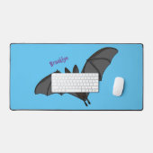 ビッグ吸血鬼こうもり漫画イラストレーション デスクマット (キーボード&マウス)