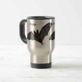 ビッグ吸血鬼こうもり漫画イラストレーション トラベルマグ (正面左)