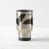 ビッグ吸血鬼こうもり漫画イラストレーション トラベルマグ (中央)