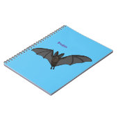 ビッグ吸血鬼こうもり漫画イラストレーション ノートブック (左側)