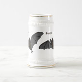 ビッグ吸血鬼こうもり漫画イラストレーション ビールジョッキ (中央)