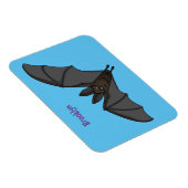 ビッグ吸血鬼こうもり漫画イラストレーション マグネット (右側)