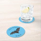 ビッグ吸血鬼こうもり漫画イラストレーション ラウンドペーパーコースター (インサイチュ)