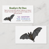 ビッグ吸血鬼こうもり漫画イラストレーション 名刺 (正面/裏面)