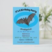 ビッグ吸血鬼こうもり漫画イラストレーション 招待状 (スタンド正面)