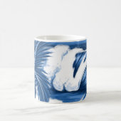 ビッグ図解入りの、写真付きのウェーブハワイアンサーフ コーヒーマグカップ (中央)