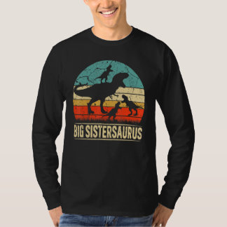 ビッグ姉妹恐竜TレックスビッグSistersaurus 3子供 Tシャツ
