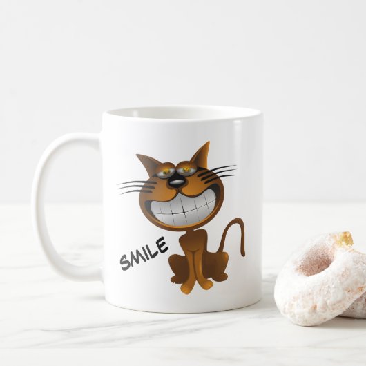 ビッグ子猫 コーヒーマグカップ (ドーナツ)