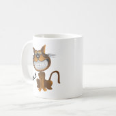 ビッグ子猫 コーヒーマグカップ (正面左)