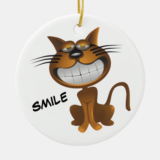 ビッグ子猫 セラミックオーナメント (正面)