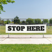 ビッグ屋外ストップここビジネスカスタム 横断幕 (インサイチュ)