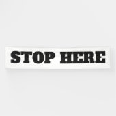 ビッグ屋外ストップここビジネスカスタム 横断幕 (横)