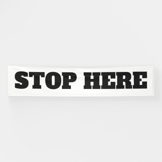 ビッグ屋外ストップここビジネスカスタム 横断幕 (横)