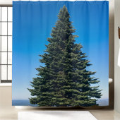 ビッグ巨大な松の木の自然恋人ウッドランドエスケープ シャワーカーテン