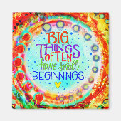 ビッグ引用文カラフルおもしろい吸光磁石 マグネット (正面)