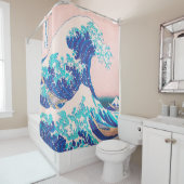 ビッグ日本のウェーブサ絵画ーフシャワーカーテン シャワーカーテン (インサイチュ)