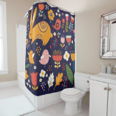 ビッグ春イースター葉集花b シャワーカーテン (インサイチュ)