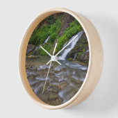 ビッグ春ヴァージンリバー | Zion国立公園 壁時計 (傾斜)