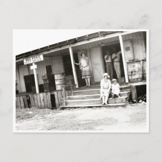 ビッグ松鍵郵便局ヴィンテージはがき ポストカード (正面)