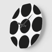 ビッグ水玉模様ウォールクロック ラージ壁時計 (傾斜)