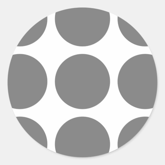 ビッグ水玉模様シール ラウンドシール (正面)