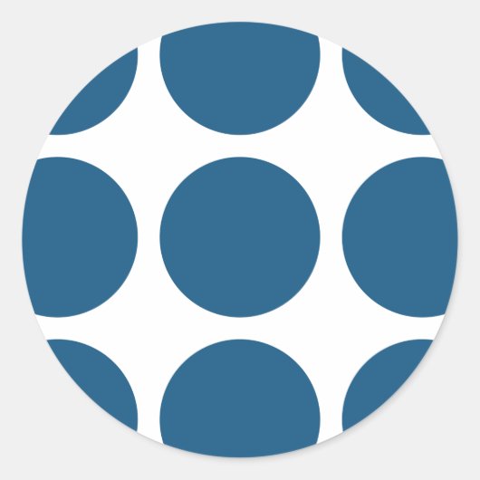 ビッグ水玉模様シール ラウンドシール (正面)