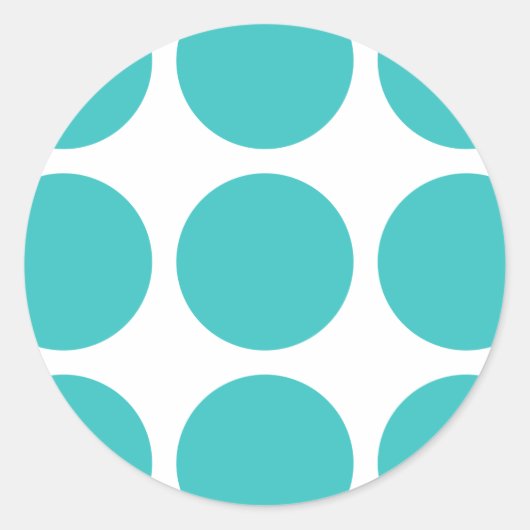 ビッグ水玉模様シール ラウンドシール (正面)