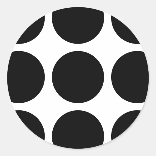 ビッグ水玉模様シール ラウンドシール (正面)