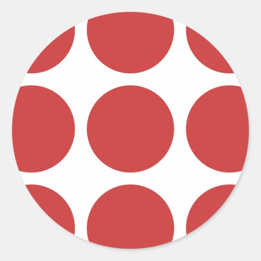 ビッグ水玉模様シール ラウンドシール (正面)