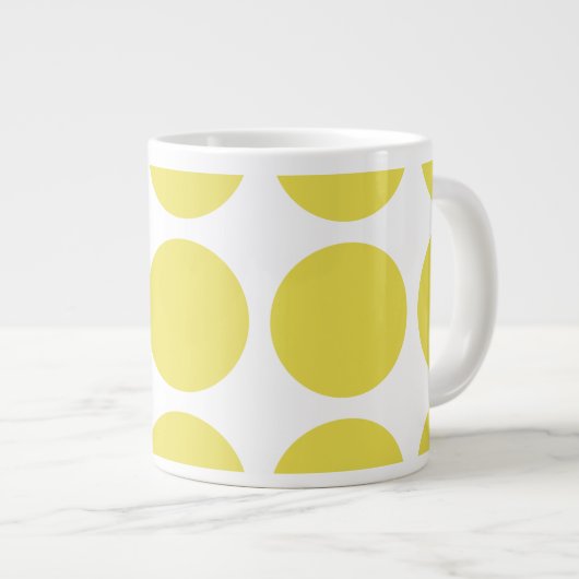 ビッグ水玉模様ジャンボマグ ジャンボコーヒーマグカップ (正面右)