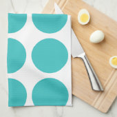 ビッグ水玉模様タオル キッチンタオル (四つ折り)