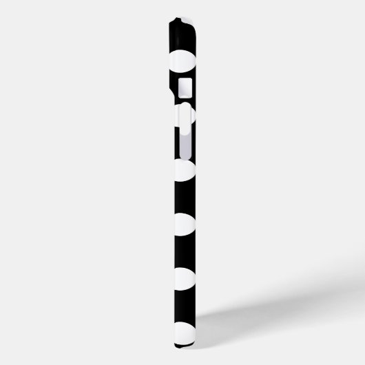 ビッグ水玉模様白黒トレンドデザイン Case-Mate iPhoneケース (裏面 / 左)