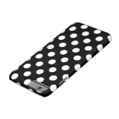 ビッグ水玉模様白黒トレンドデザイン Case-Mate iPhoneケース (底)