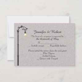 ビッグ簡単結婚の応答カード 出欠カード