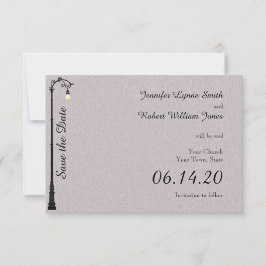 ビッグ簡単結婚式の日付を保存 セーブザデート (正面)