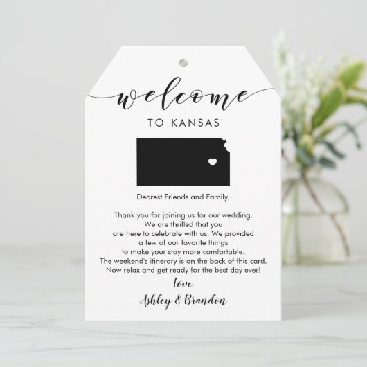 ビッグ結婚カンザス歓迎ラベル、手紙の日程 (スタンド正面)