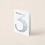 ビッグ結婚ナンシモダンバー 箔カード<br><div class="desc">あなたのテーブモダンル番号カードのための大きな数結婚を持つフォントスタイル。ゲスト名などの詳細情報を追加する。シルバーと実在金ゴールドフォイルから選択できる。</div>