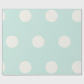 ビッグ脂肪バニラ水玉模様パター結婚ン ラッピングペーパー (フラット)